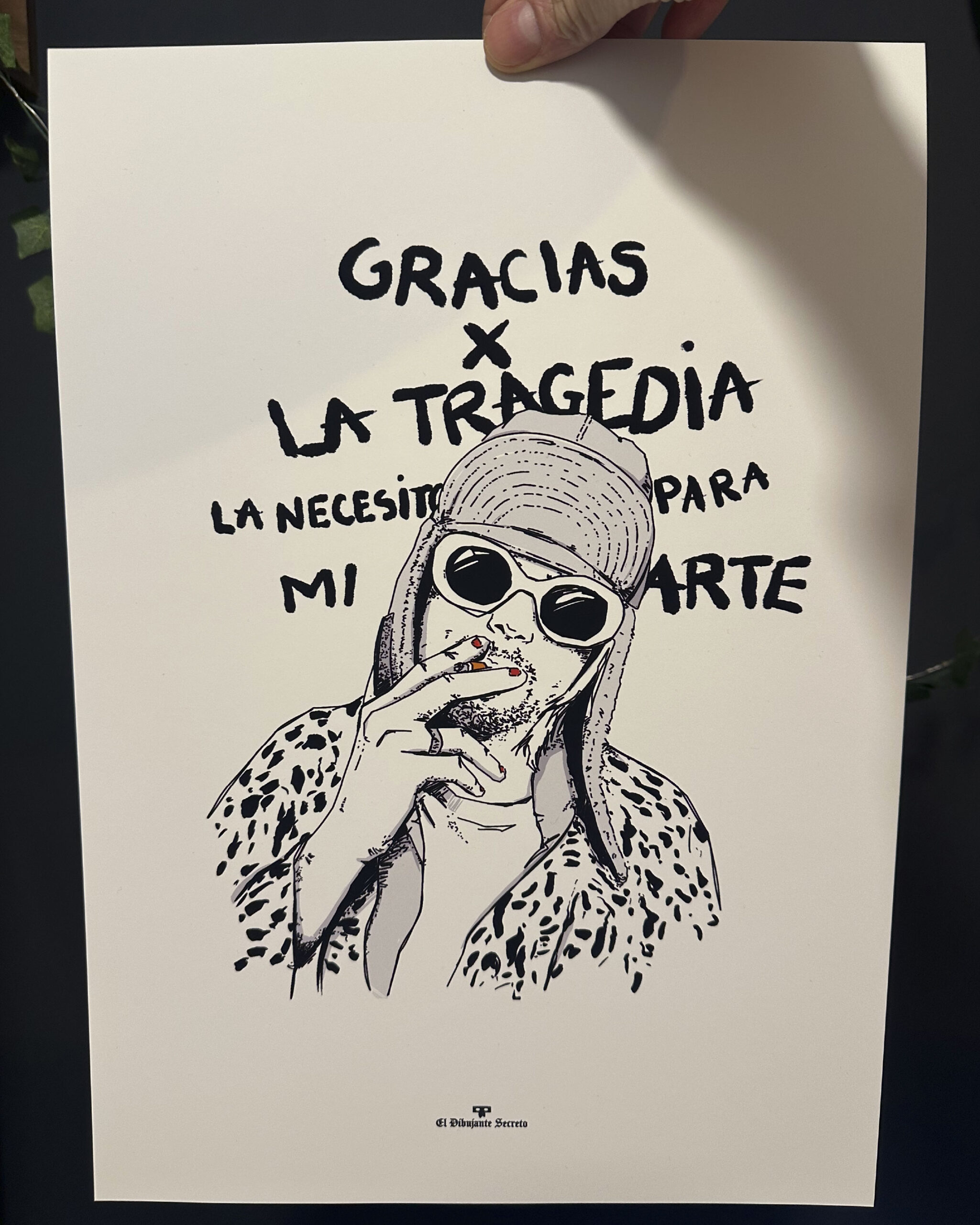 Lámina Kurt Cobain exclusiva *ÚLTIMA UNIDAD - Imagen 3