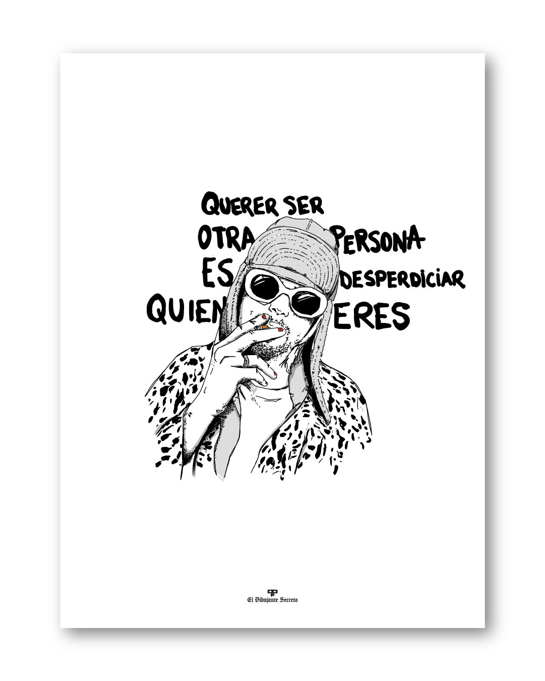 Lámina Kurt Cobain exclusiva *ÚLTIMA UNIDAD - Imagen 2